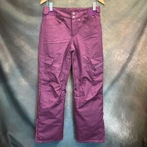 Millennium Three Fleece Lined‎ Purple Ski Snowboard Pants Cargo Pockets Size S